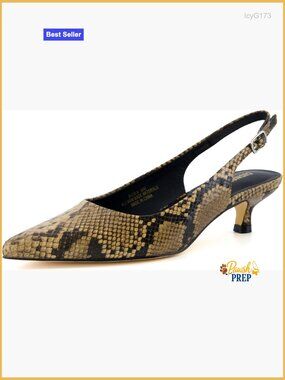 Kitten Heel Sling Back Dress Shoe with Memory Foam - Wide Widths